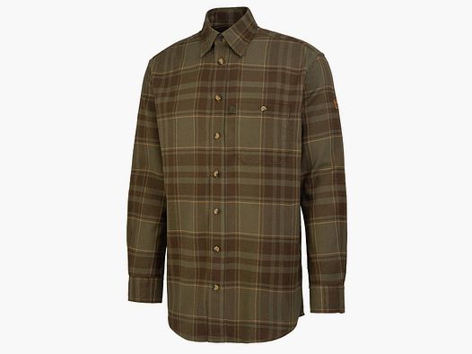 Böcker Hemd Flanell Kalle Oliv