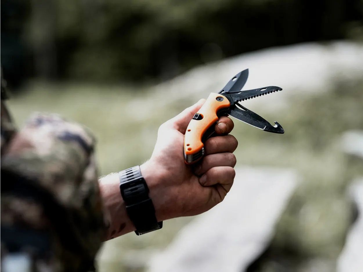 PUMA XP Trifecta 3-Blade Folding Knife, orange