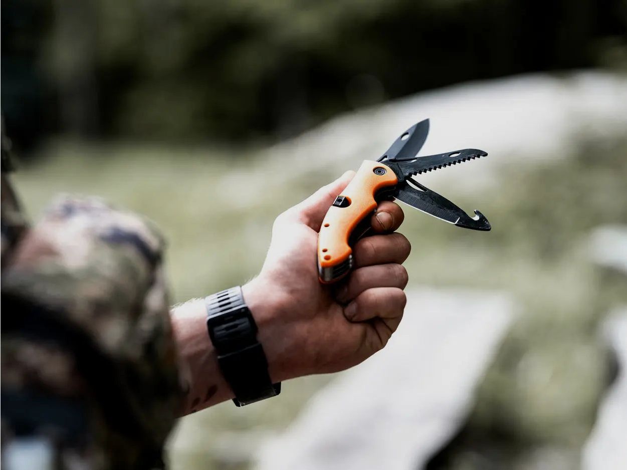 PUMA XP Trifecta 3-Blade Folding Knife, orange