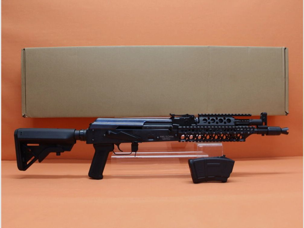 SDM Beijing Ha.Büchse 7,62x39 SDM AK-104s 12,5"/ 322mm Lauf/ 14mm Montageschiene/ Alu 4-Rail-System (AKM/AK47)