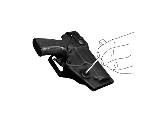 Polymerholster “RESCUE” mit Sicherung Sig Sauer P226 (no X Serie) Rechtshänder