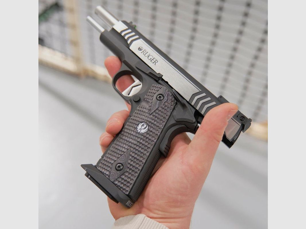 Ruger SR1911 Competition SLV BLK, Cal. 4,5mm; BB Co2; 2 J; 19 colpi, immagine 14 di 20