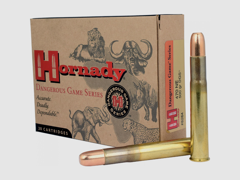 Hornady Dangerous Game .470 Nitro Express3 1/4" DGS 500 grs Büchsenpatronen