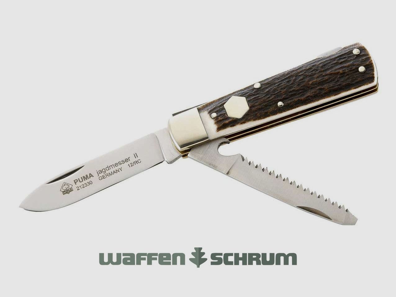 Puma Jagdmesser II  mit Säge zum ausklappen