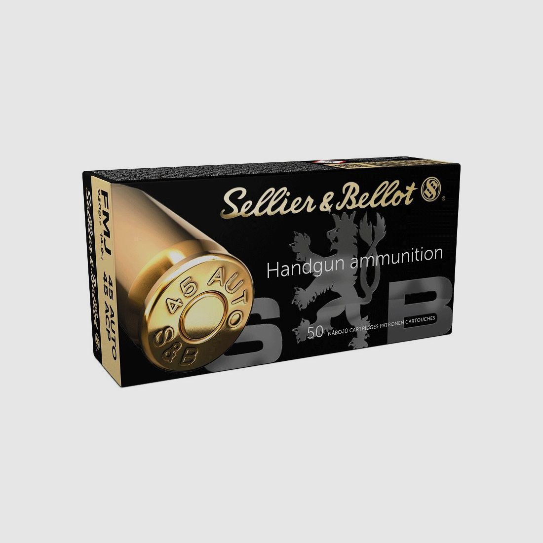 CARTOUCHES Sellier & Bellot 45 ACP 230GR FMJ, image 1 sur 3