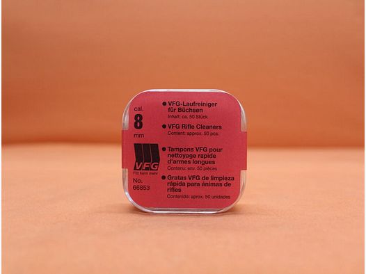 VFG. VFG pulitore per canne 8mm (66853) 50 pz feltro speciale assorbente