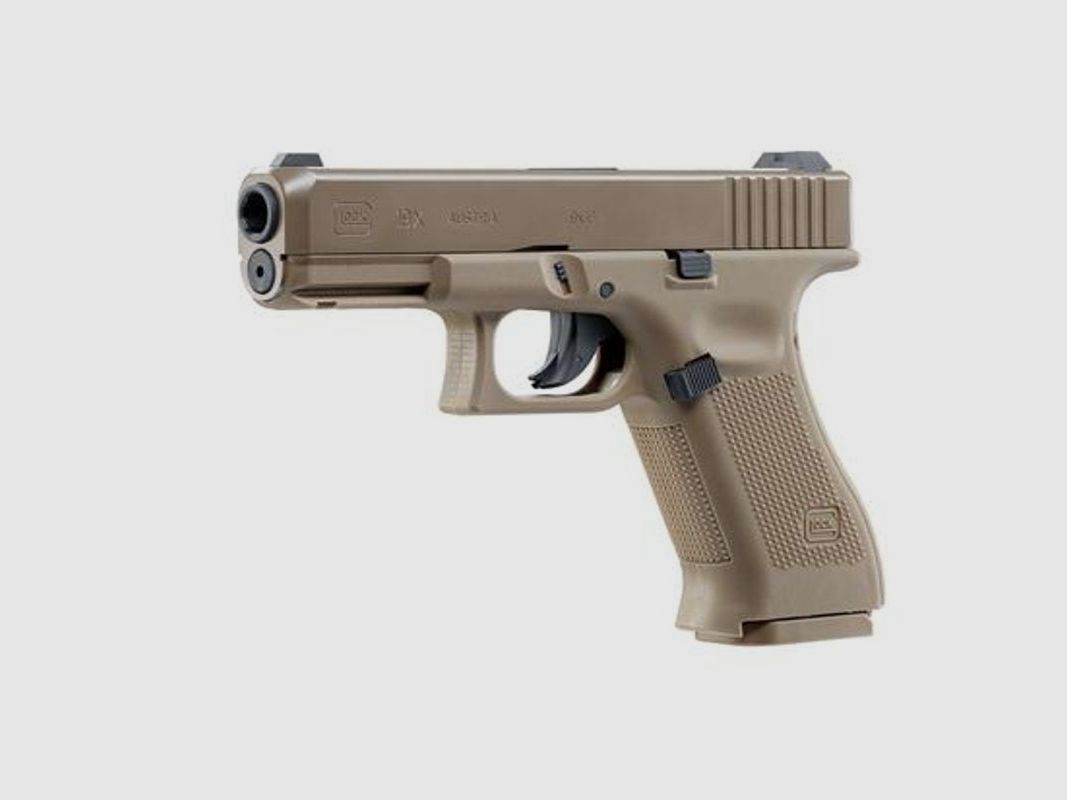 Glock 19x FDE Co2 Pistool Kal.4,5mm | 3 Joule, afbeelding 6 van 6