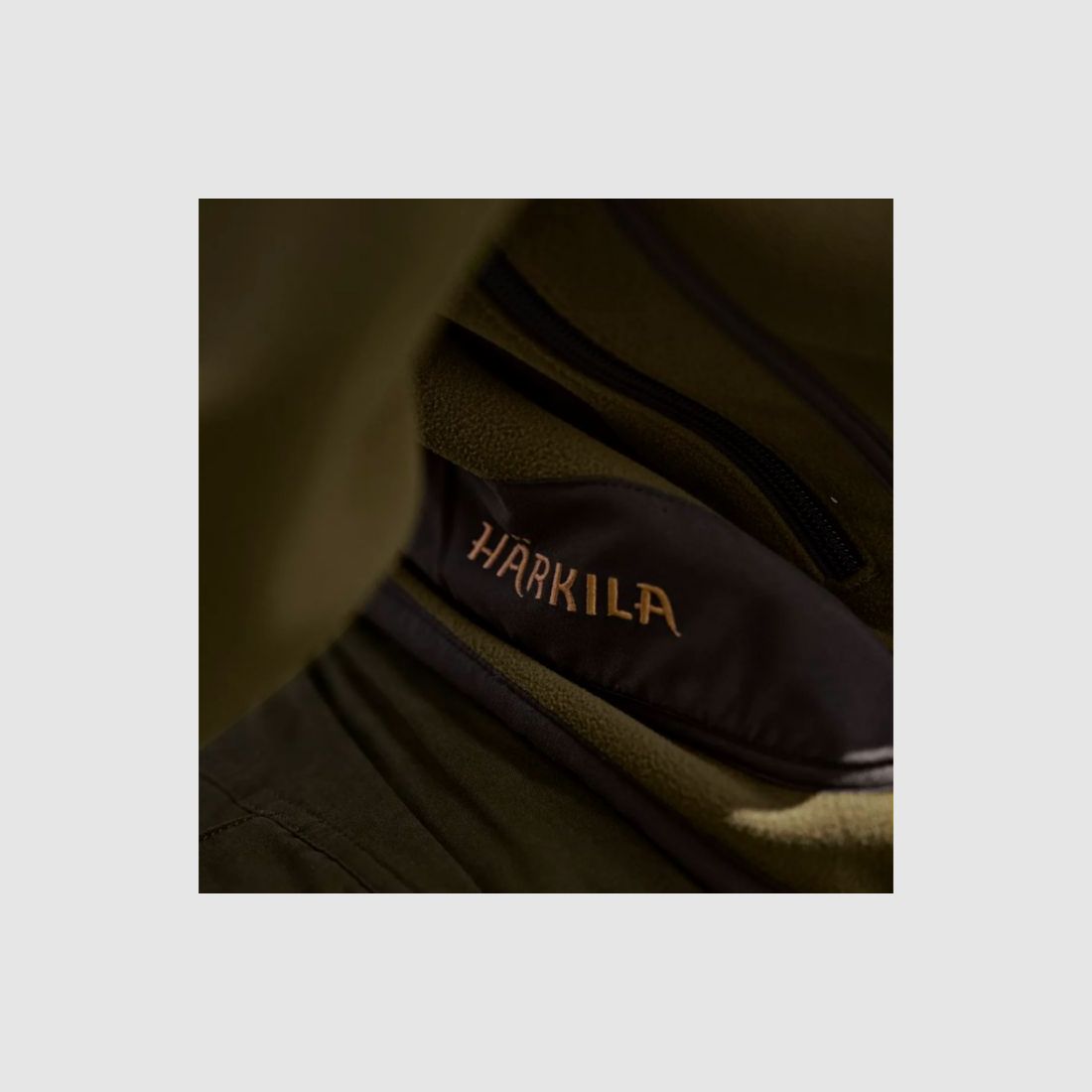 Härkila H-Fleece Jacket Kamko Reversible | dark olive/arabian spice, image 11 of 12