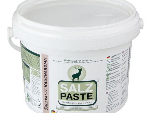 2kg Salzpaste - Wildlockmittel pastös / streichfähig mit Eimer | RAUCH AROMA Kirrung, Salzlecke SAU