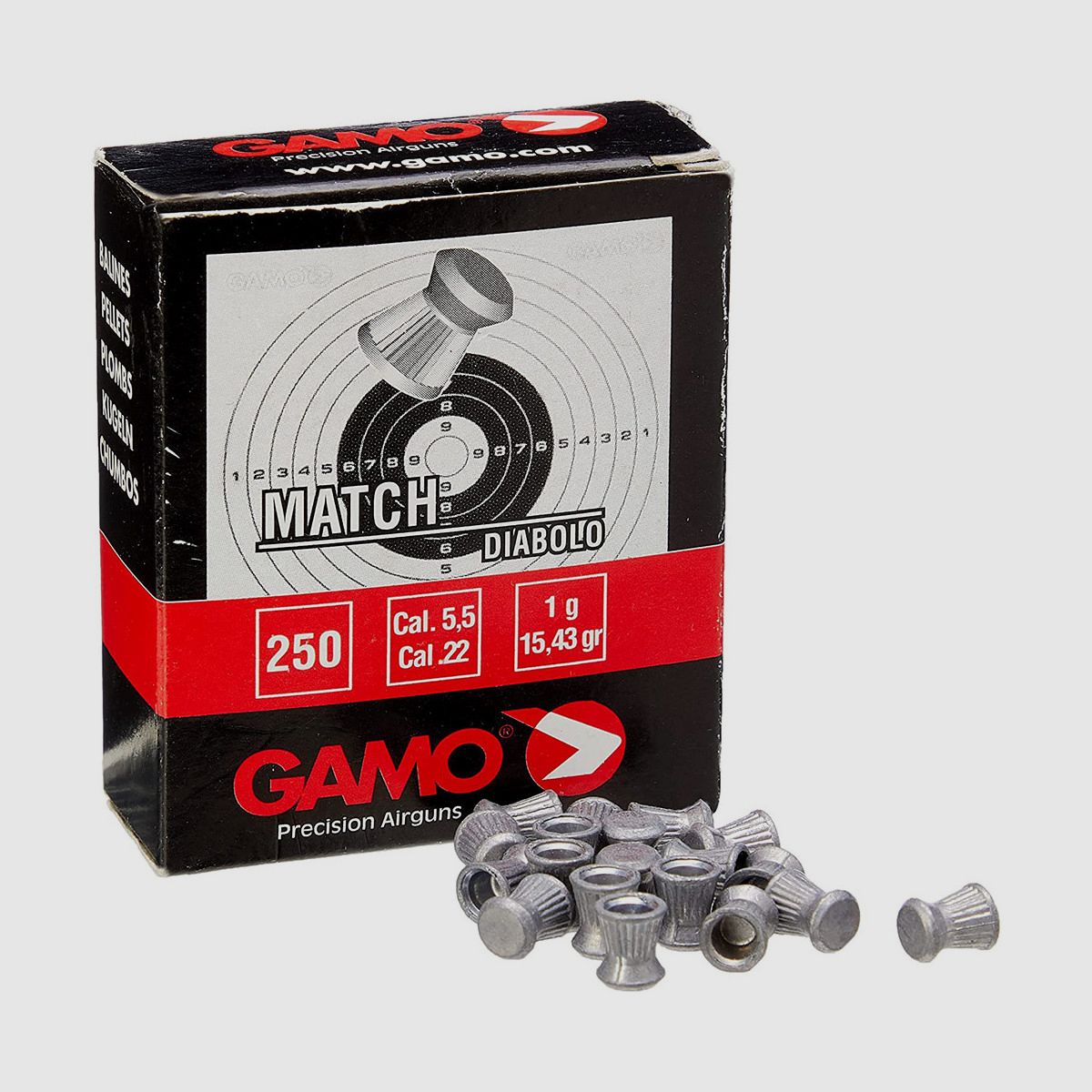 Diabolos 5,5 mm Gamo Match Karton 250 Stk.