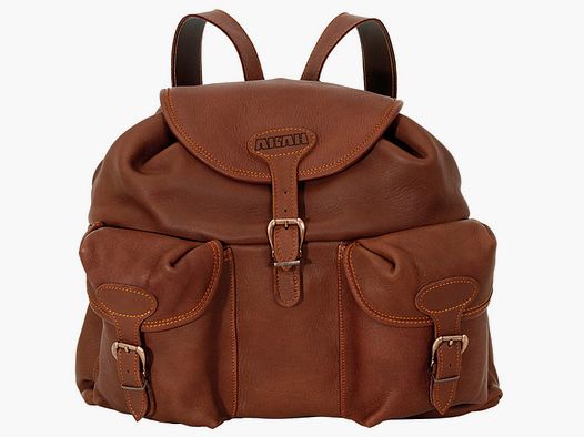 AKAH Rucksack aus Elchleder Braun 22l 42x52cm