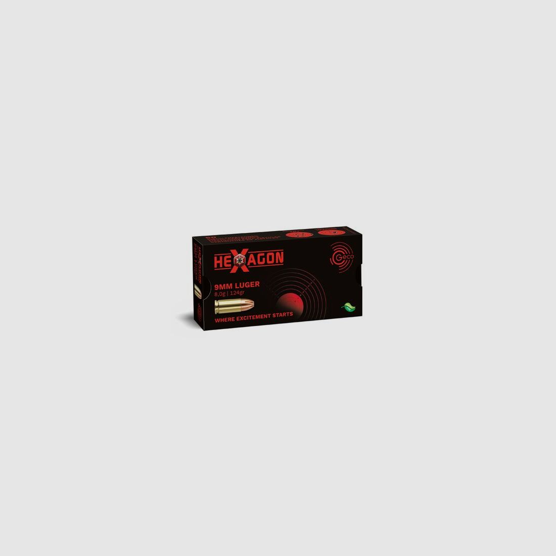 GECO 9 mm Luger Hexagon 8,0g/124gr