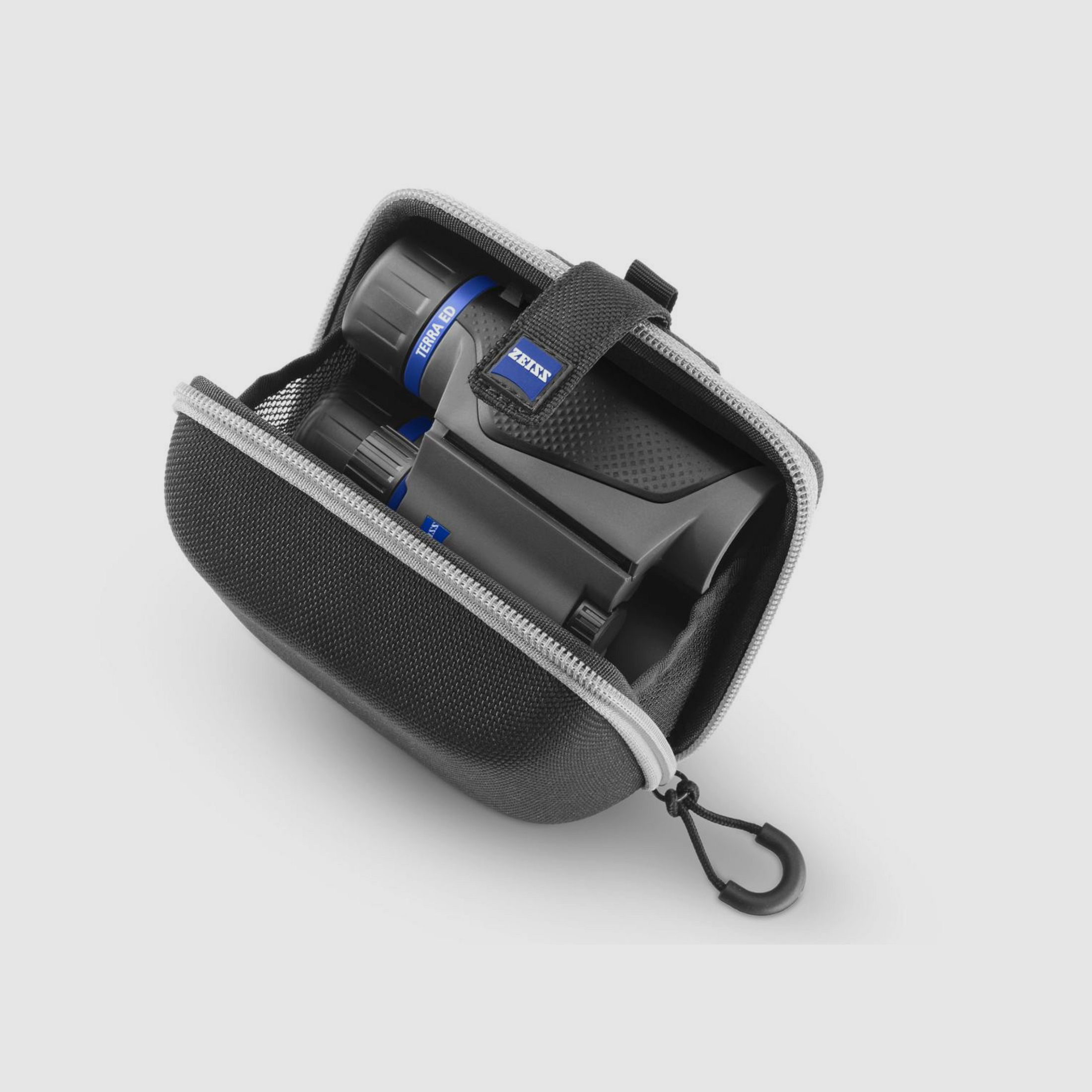ZEISS Terra ED Pocket 10x25 Fernglas mit Tragriemen und Tasche black-grey