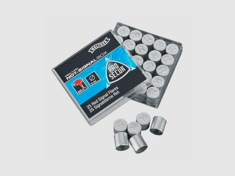 Walther ProSecur Signaalsterren 15 mm, 25 stuks doos