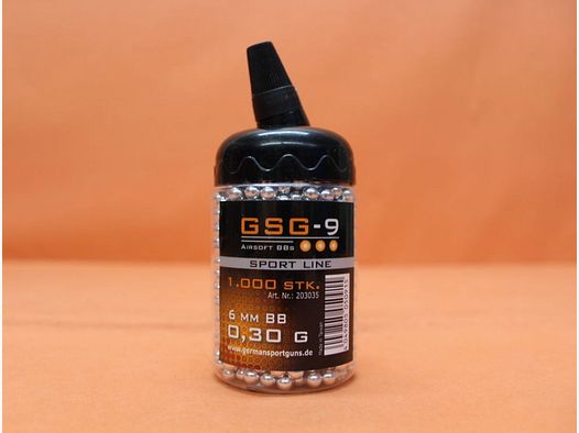 GSG Duitse Sportwapens GSG-9 Sportlijn 6mmBB 0,30g Alu (203035) VE 1000 stuks (fles)