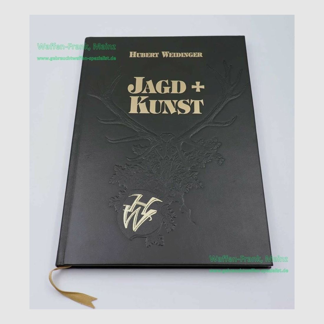 Hubert Weidinger Buch Bildband Jagd+Kunst Goldschnitt