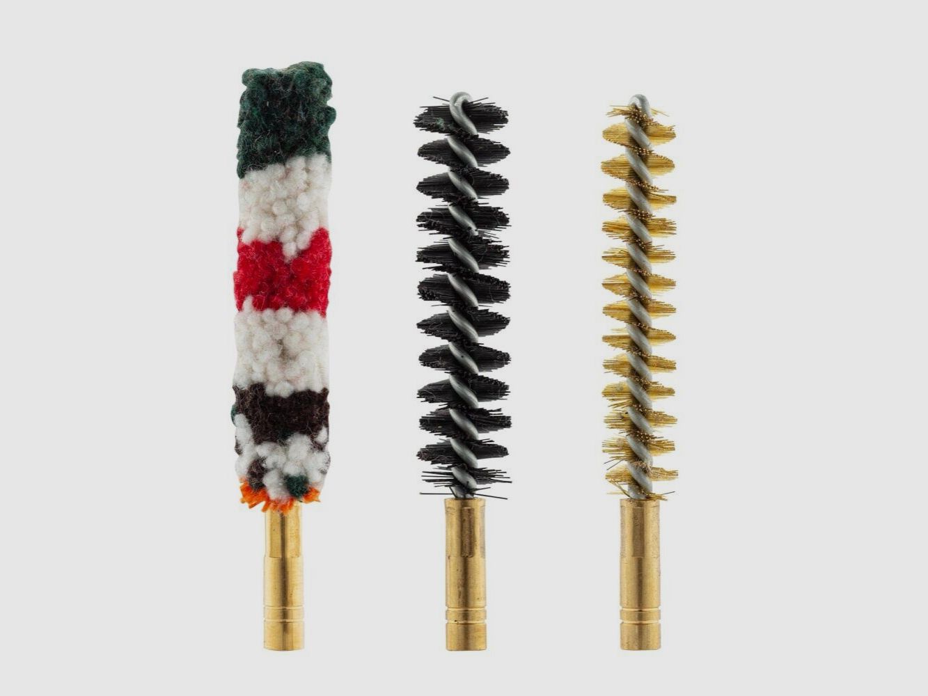 Set aus drei Bürsten für Waffen mit gezogenen Läufen – M3 weiblich Kal. 9 mm / 38 / 357, Bild 5 von 6