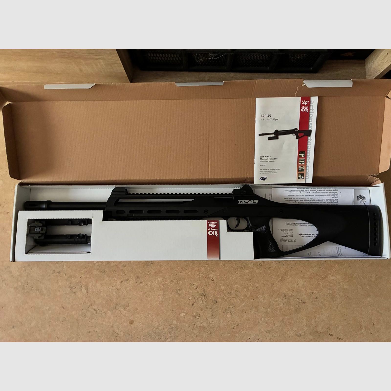 Rifle de aire comprimido TAC 4,5 J