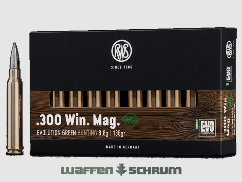 RWS Evo Green 9,0g - 139gr .300WinMag