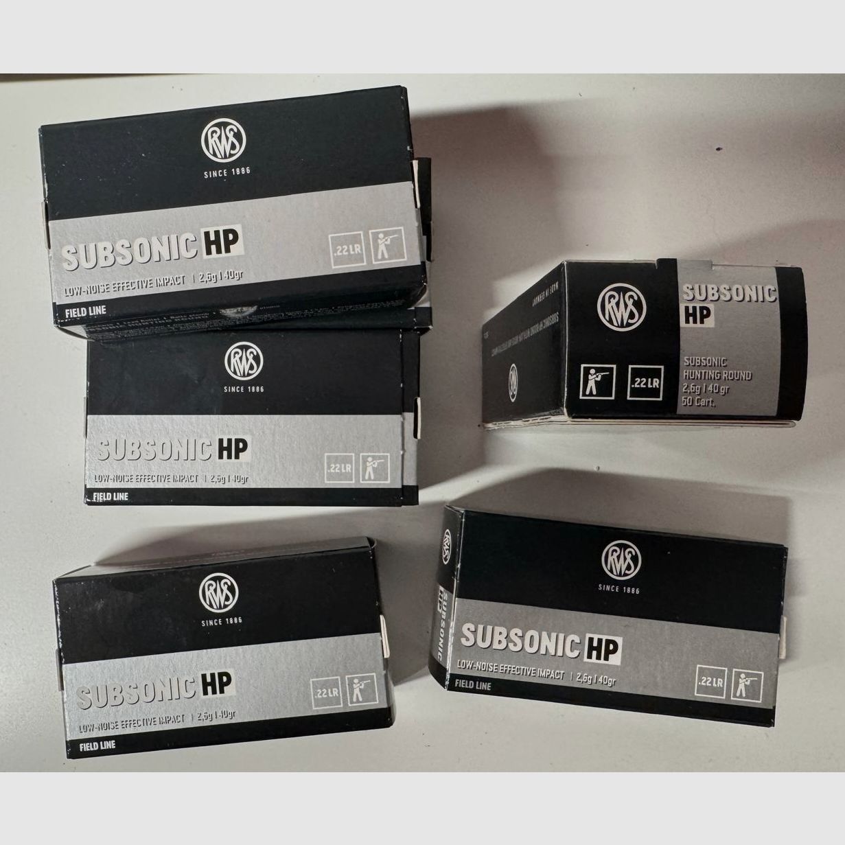 .22 LR Subsonic ammunition RWS + Sellier & Bellot, image 1 of 2