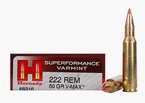 Hornady Superformance Varmint .222 Rem. 50GR V-Max 20 cartridges