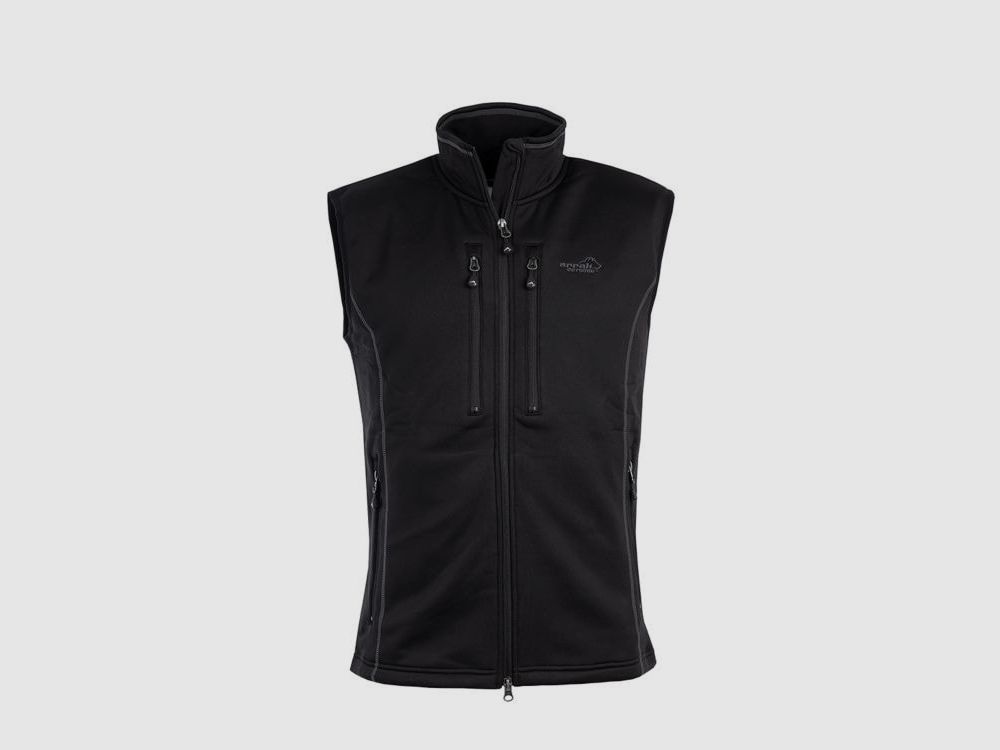 Arrak Outdoor Powerfleece Chaleco Hombre Negro 4XL
