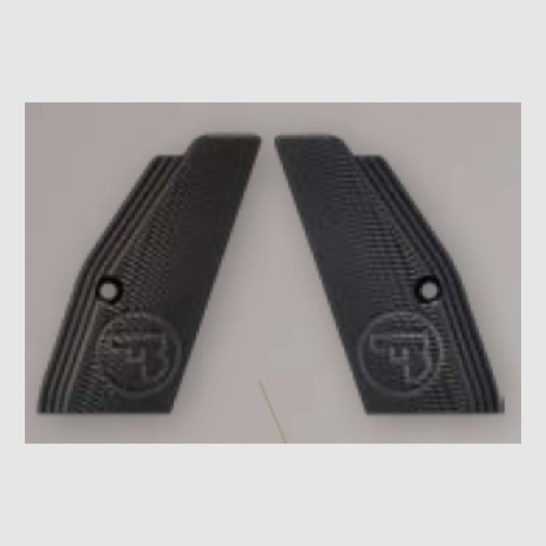 Plaques de poignée CZ TS & SP-01 aluminium noir 1 paire courte