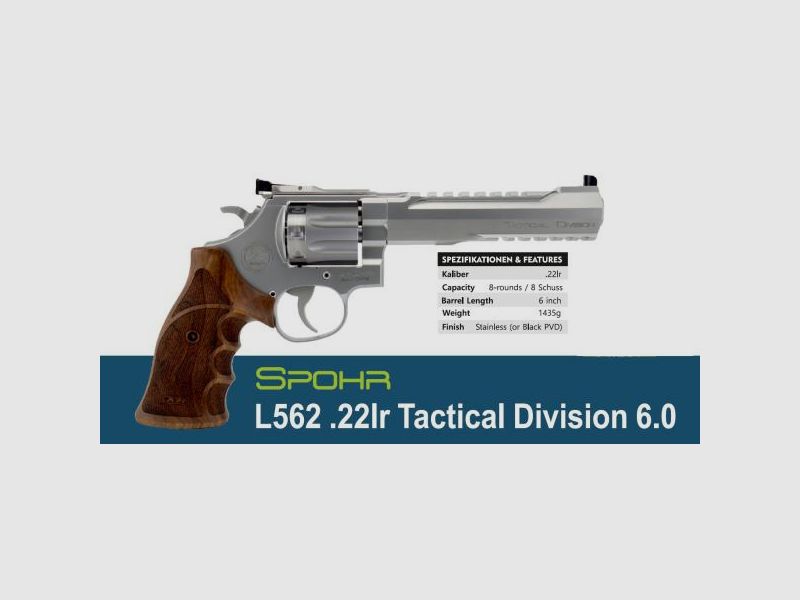 SPOHR KK-Revolver Mod. L562-KK TacticalDivision .22lr