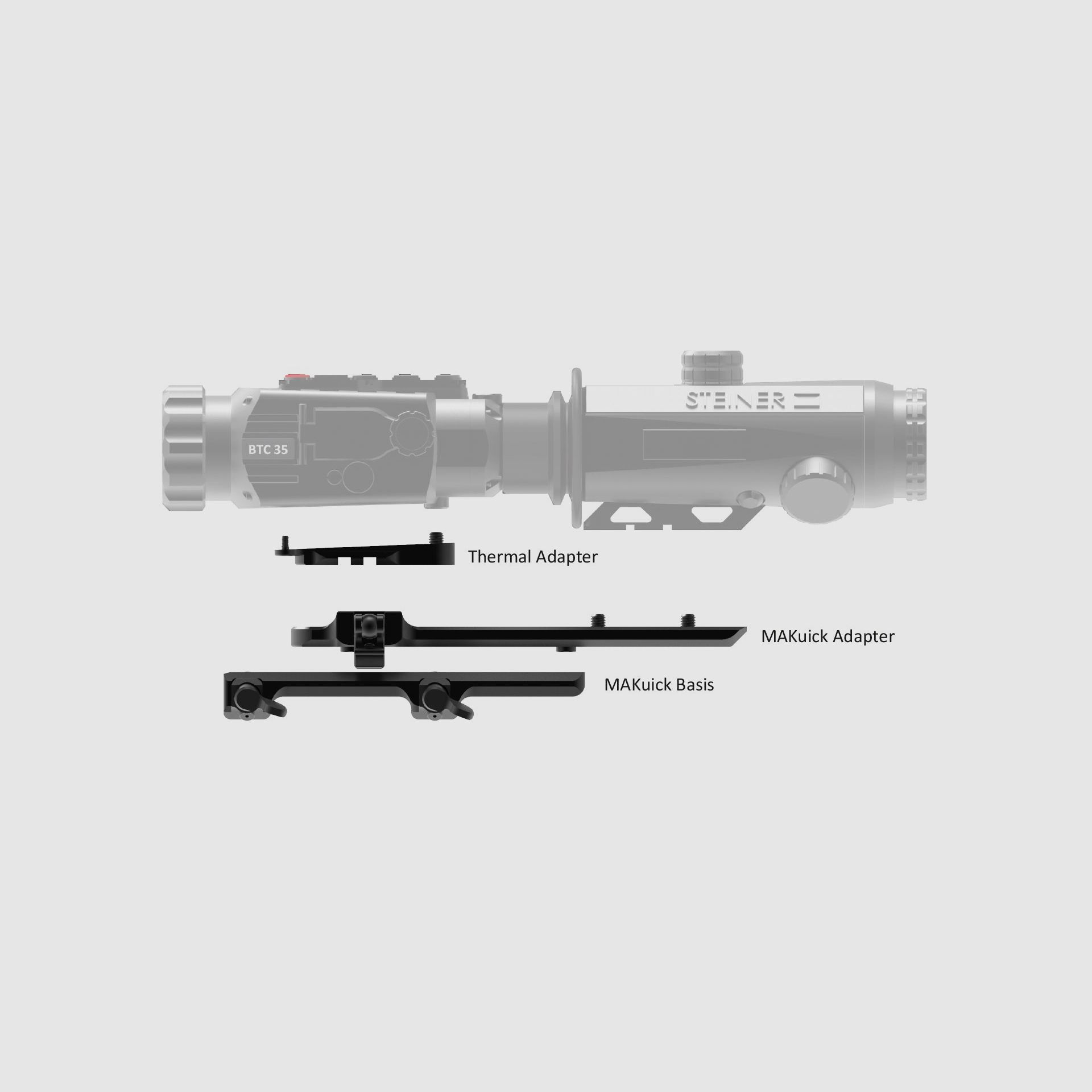 MAKuick Duo CZ 527 | per MAKstorm 4x30i HD | Guide TA435 /BTC 35
