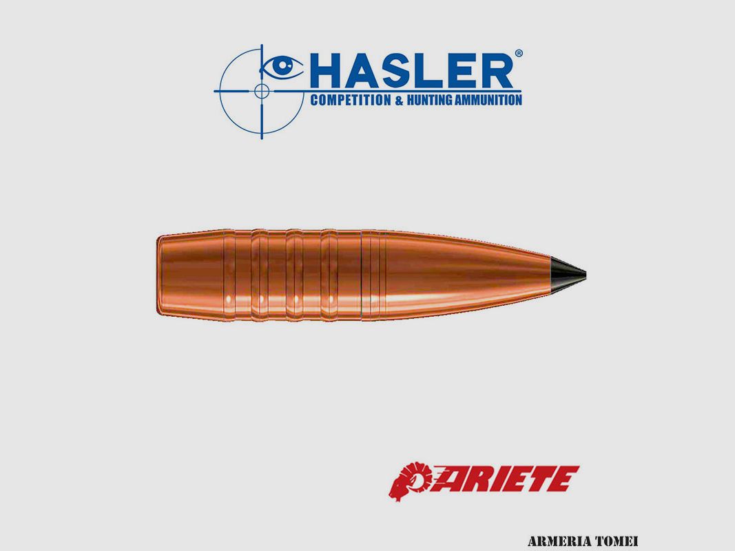 HASLER – BULLET ARIETE CAL. 30 167 GR 5 RINGS CB. 0.495 (50 PCS)