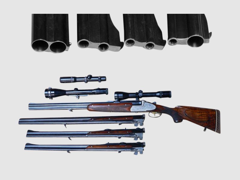 Ferlach fusil à canon basculant avec 4 ensembles de canons, image 2 sur 6