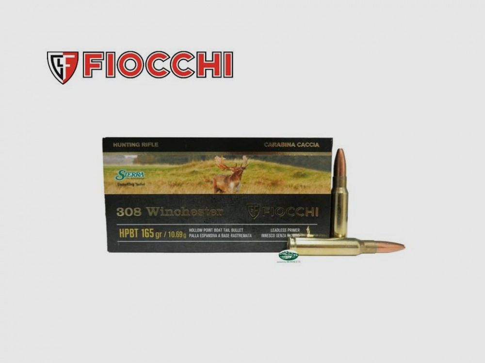 FIOCCHI ammunition cal. .308 win bullet HPBT 165 gr