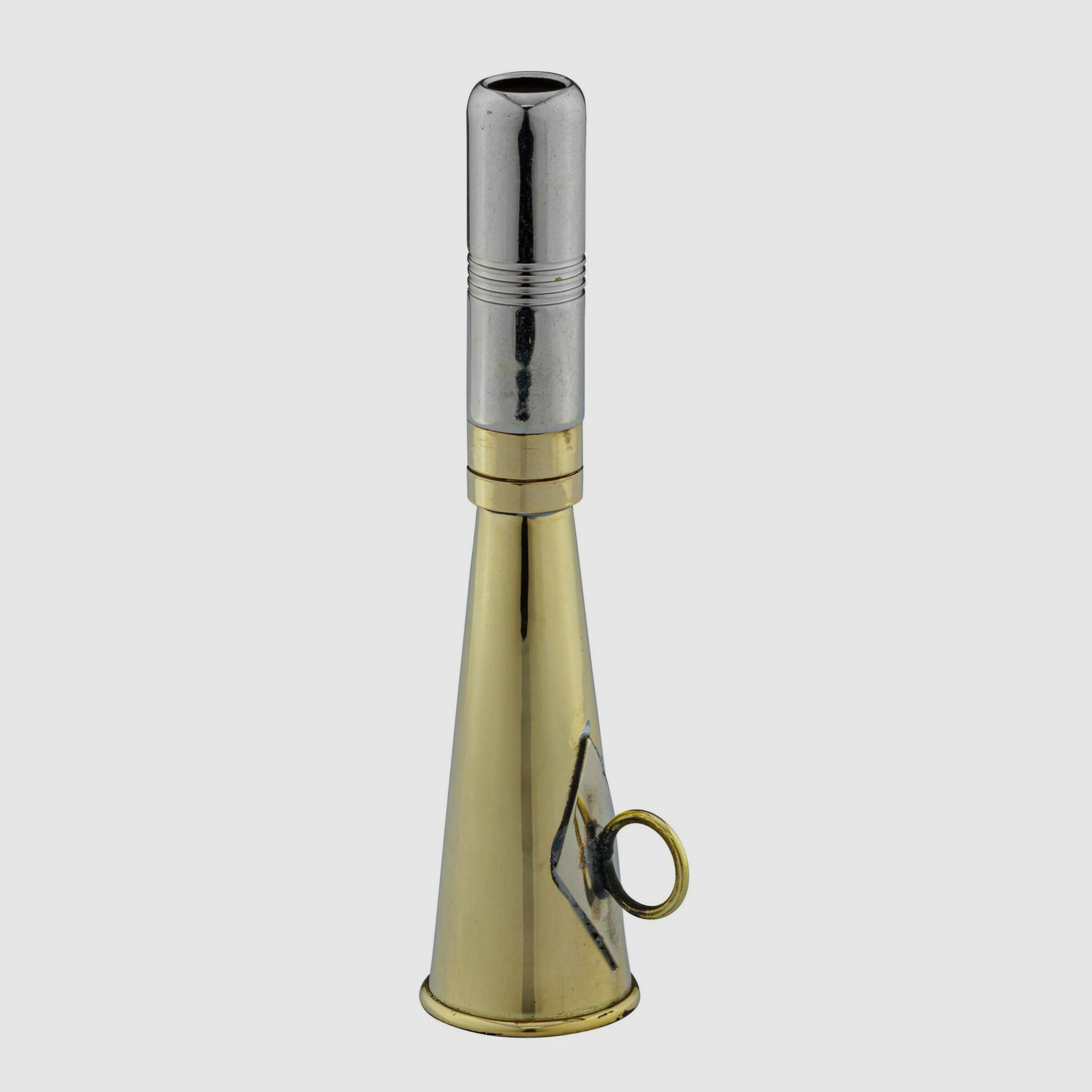 Flachhorn Compiègne 12 cm poliertes Messing, Bild 1 von 3