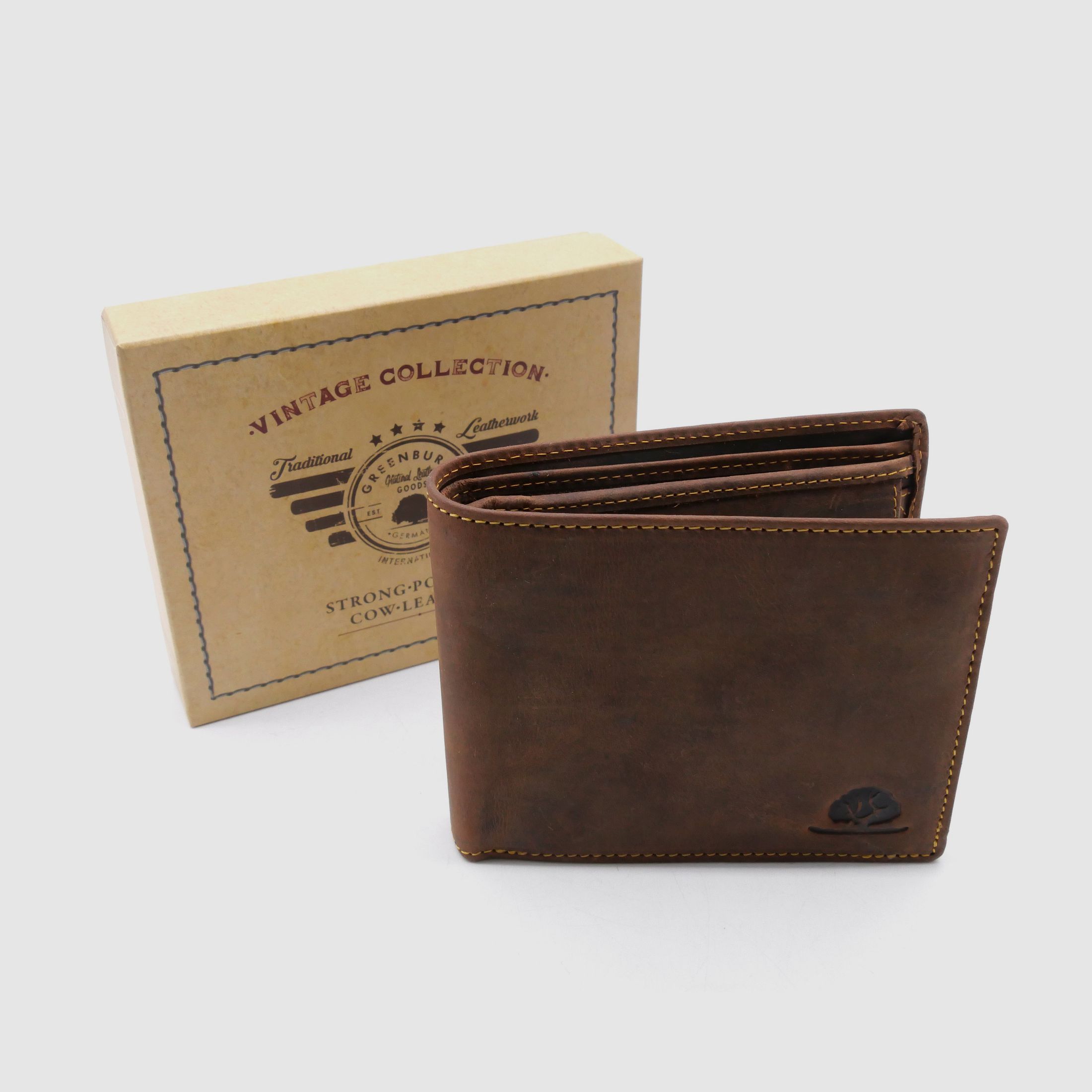 Greenburry 1796-25 Vintage Collection Leder Geldbörse Portemonnaie Save RFID