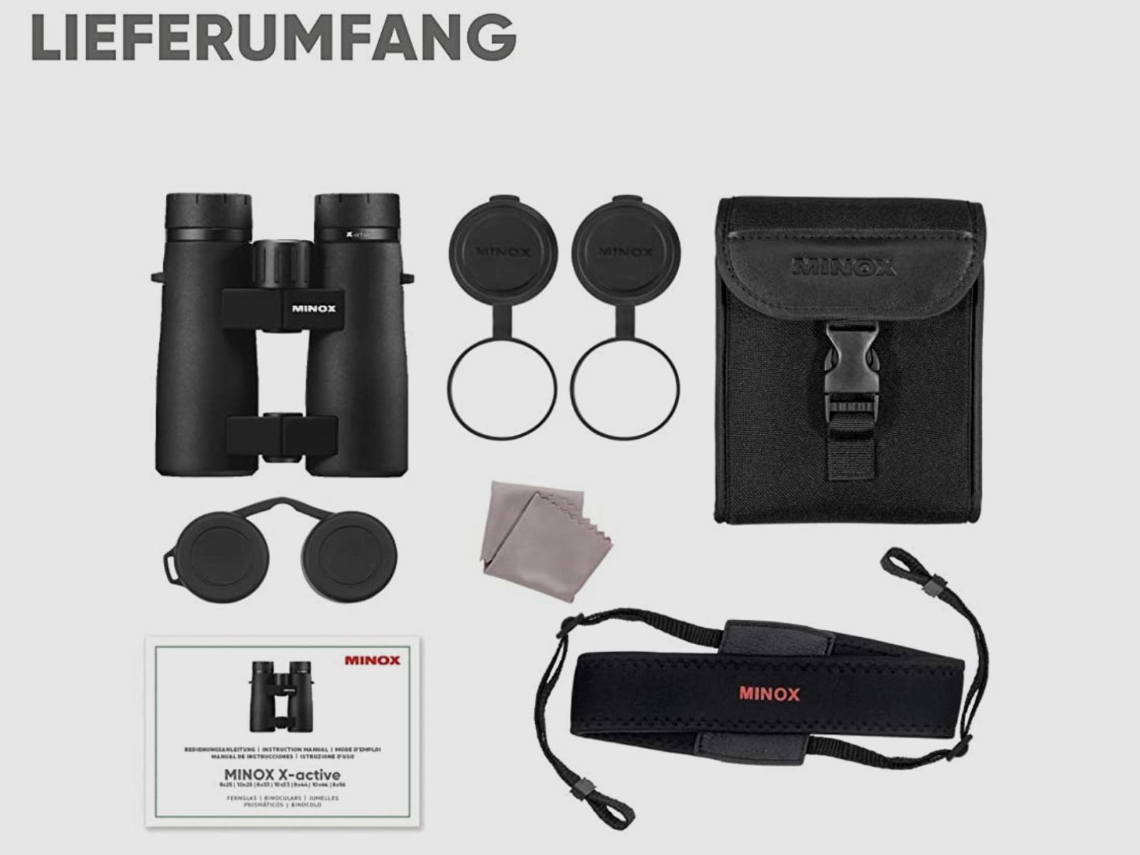 Minox 80407334 Lornetka Xactive 10x33 Nowość do spacerów po terenie i aktywności na świeżym powietrzu