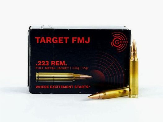 GECO .223 REM Target FMJ, 55 grs