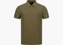 Herren Solid 25 Polo Shirt Dunkel Oliv 3XL