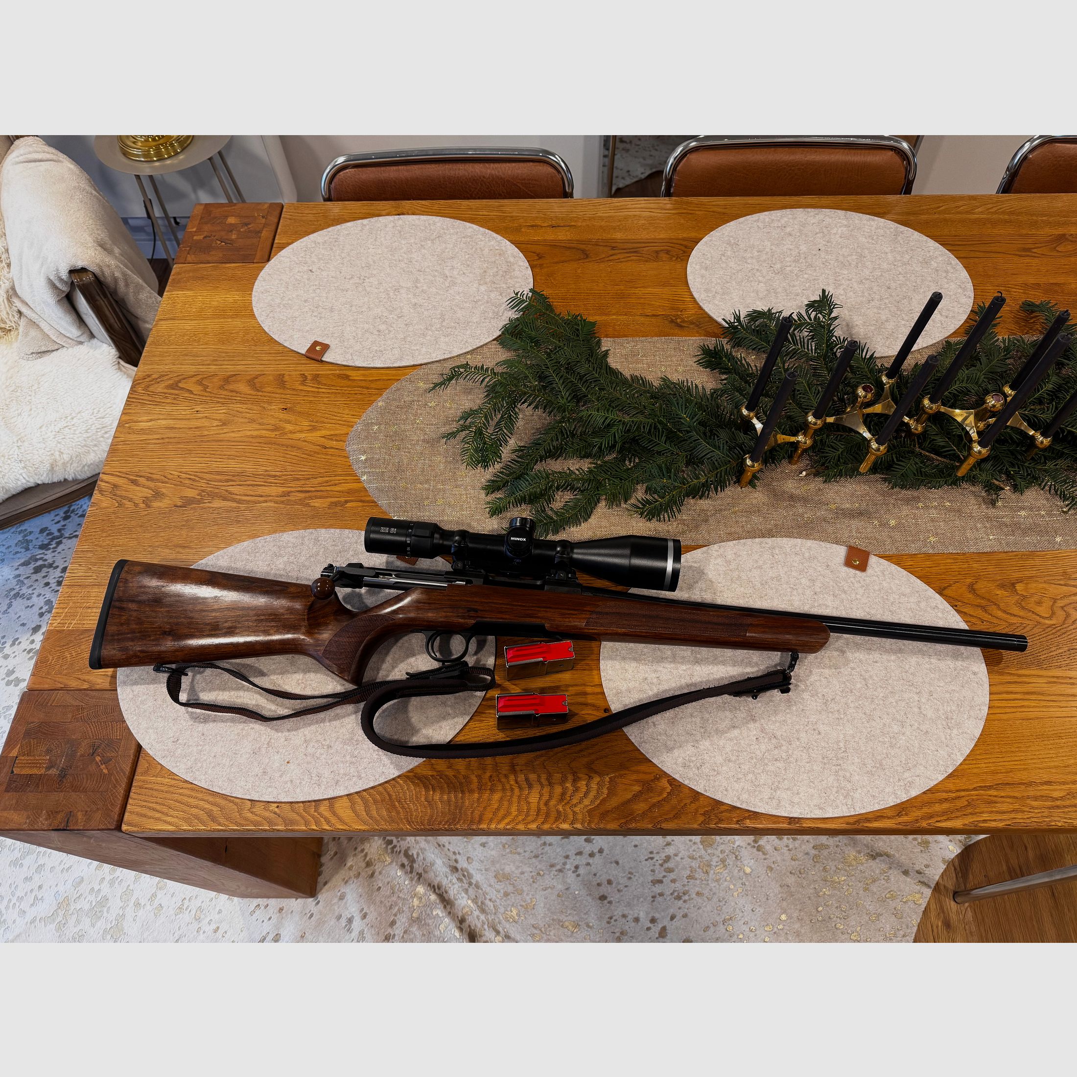 Steel Action HS .308 Win mit Minox ZE 5i 3-15x56 und Dentler Montage