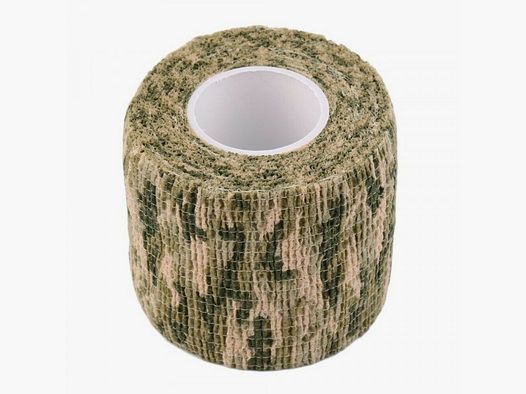 CINTA CAMUFLAJE AUTOCOLANTE - 5 CM x 4,5 M - HIERBA