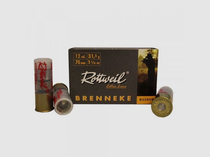 ROTTWEIL BRENNEKE MAGNUM - 12/70 - 31.5 G - 5 PIECES