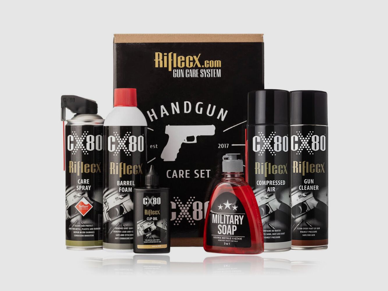 Rifle CX Kurzwaffen Set 8 Artikel + Box