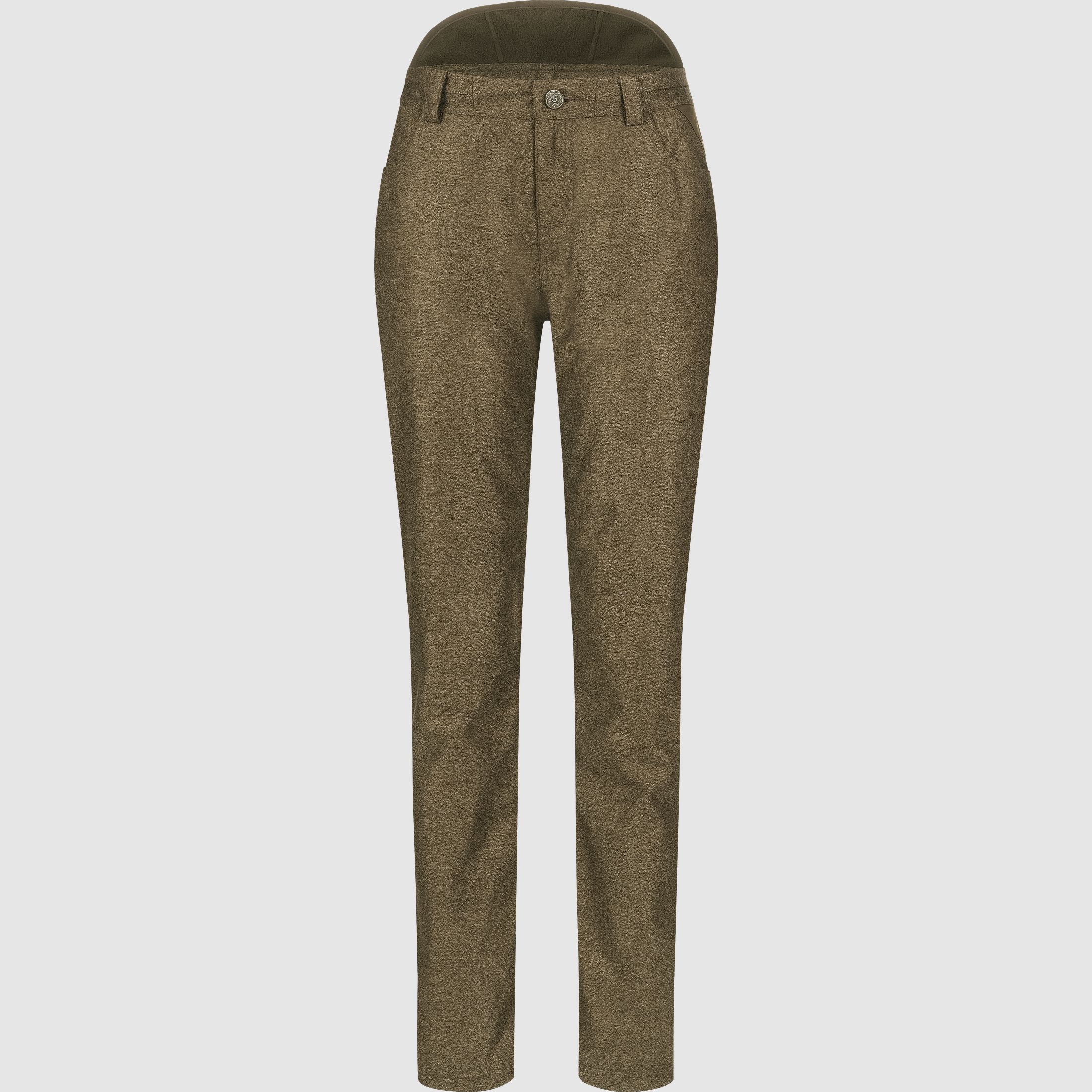 Damen Vintage Celina Hose Dunkelbraun Mélange Dunkelbraun Mélange 44