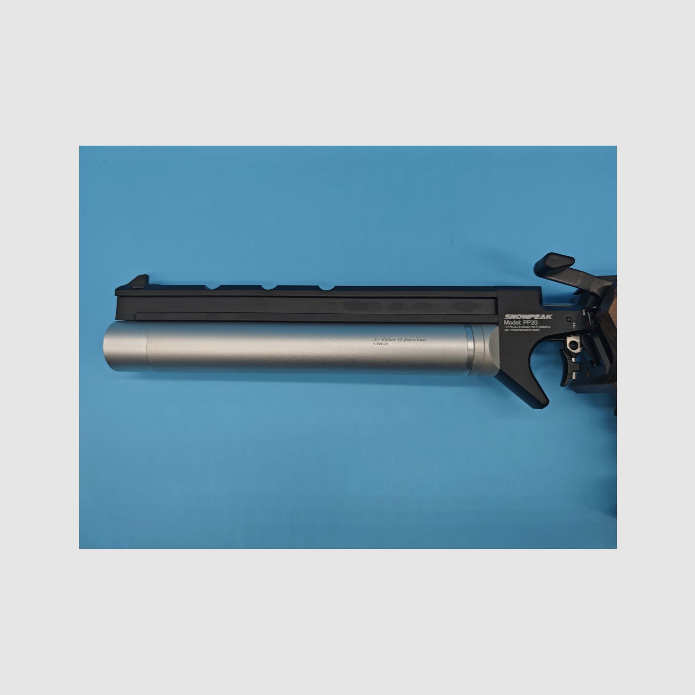 Pistolet PP20 SNOWPEAK GEN2 PCP Cal. 4.5 et Energie 7.5J, image 2 sur 4