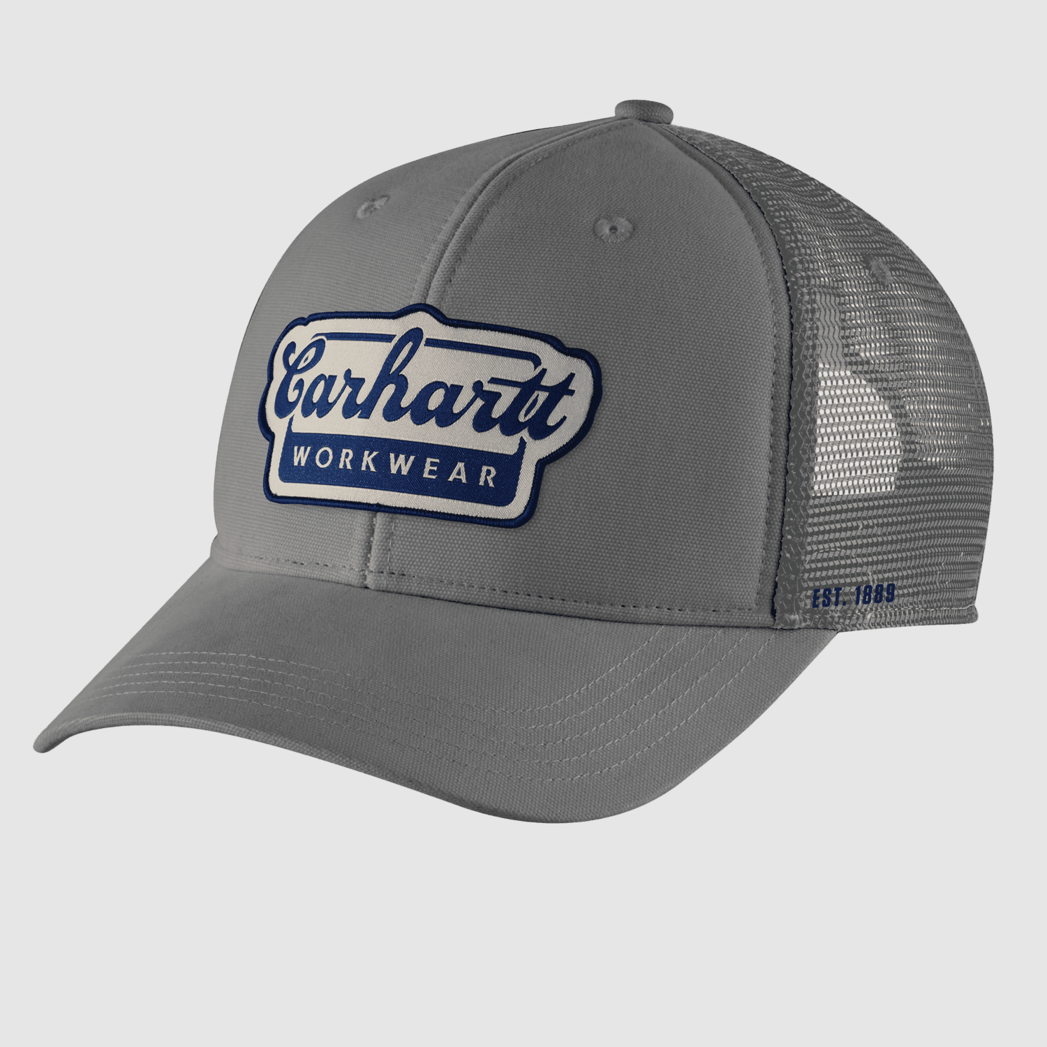 Carhartt Rugged Flex™ Twill Mesh-Back Script Patch Cap Men Steel