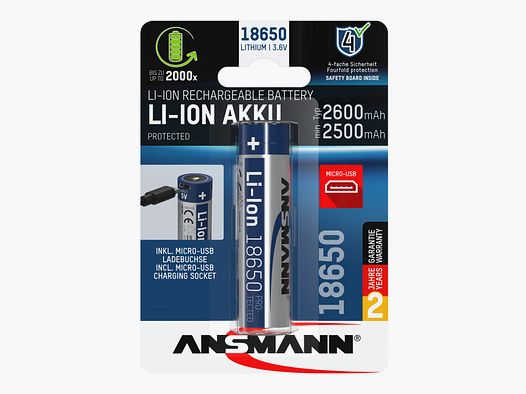 ANSMANN Li-Ion Akku 18650