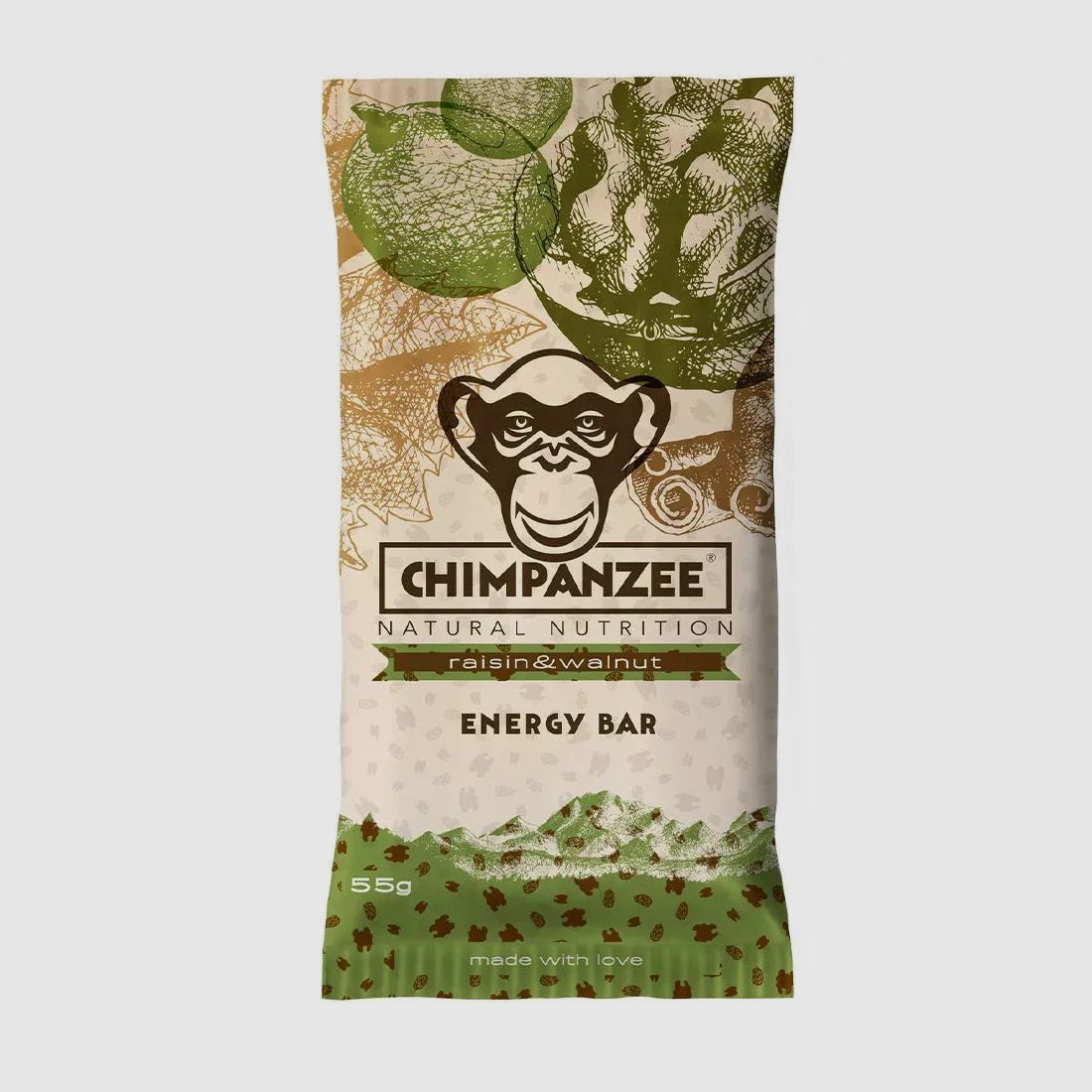Chimpanzee Riegel Energy Bar Rosinen Walnuss