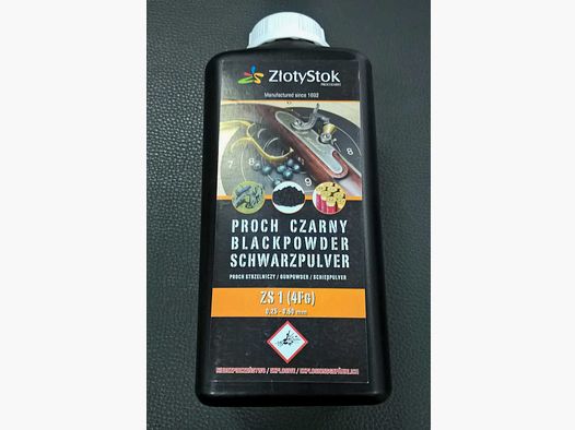 Czarny proch strzelniczy Złoty Stok ZS 1 1kg