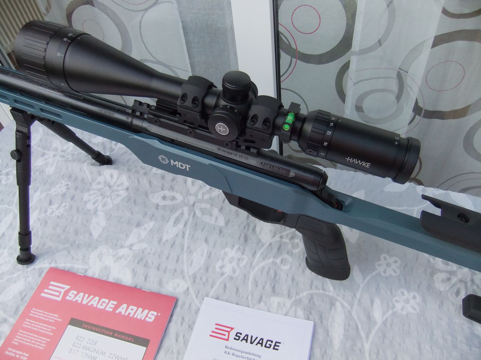 SAVAGE KK-Matchbüchse Mod. B22 PRECISION BLUE -18' .22lr Repetierer