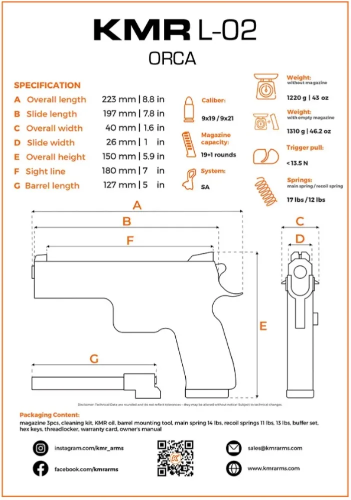 KMR L-02 ORCA OR / 9mm Luger, immagine 4 di 4