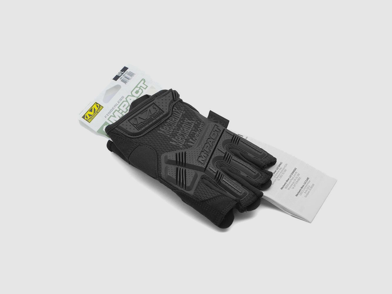 Mechanix MFL-55 M-PACT® Covert sin dedos – Negro, talla: M, imagen 1 de 3